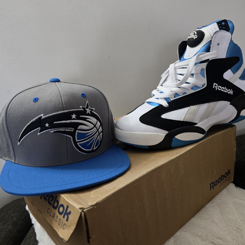 Reebok Men’s Shaq Attaq VR Headset Strap in White and Black